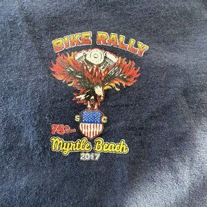 Myrtle Beach South Carolina 2017 Bike Rally T Shirt Size L